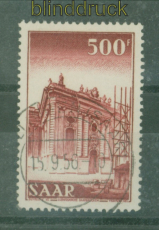Saarland Mi # 337 gestempelt 500 Fr. (51209)