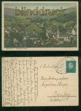 Heigenbrcken farb-AK Spessart Totalansicht Bahnpost 1931(d8353)