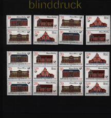 DDR Zusammendrucke Mi # 3067/70 postfrisch WZd 699 - SZd 339 Postgebude (51689)