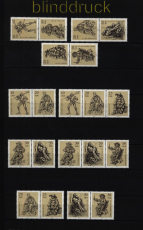 DDR Zusammendrucke Mi # 2347/52 postfrisch WZd 382 - SZd 159 Zeichnungen (51673)