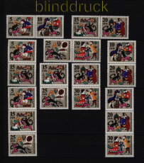 DDR Zusammendrucke Mi # 1426/31 postfrisch WZd 198 - SZd 93 Mrchen (51645)