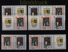 DDR Zusammendrucke Mi # 1052/53 WZd 138/43 postfrisch Leipziger Herbstmes(51636)