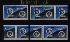 DDR Zusammendrucke Mi #  970/71 postfrisch WZd 80/93 Raumfahrt (51632)
