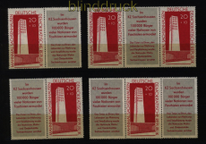 DDR Zusammendrucke Mi #  783 postfrisch WZd 24/27 Sachsenhausen (51628)