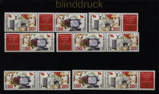 DDR Zusammendrucke Mi # 3086/87 postfrisch WZd 707/12 FDGB (51690)