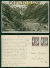 dt. Reich Mi # 540 y (2) MeF Ansichtskarte Oberstdorf 19.7.1934 (51445)