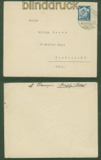 dt. Reich Mi # 568 EF Auslandsbrief Merzig 1935 in die USA (51448)