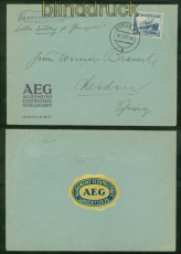 dt. Reich Mi # 658 EF Auslandsbrief Berlin 16.11.1937 in die Schweiz (51480)
