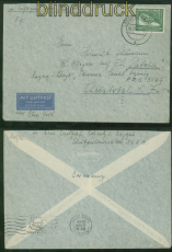 dt. Reich Mi # 670 EF Auslands-LuPo-Brief Lssnitz 1938 in die Canal-Zone(51490)