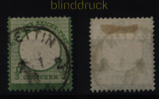 dt. Reich Mi #  17 a gestempelt 1/3 Groschen kleiner Schild (51789)