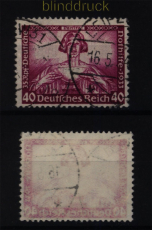 dt. Reich Mi # 507 A gestempelt 40 Pfg. Wagner in A-Zhnung (51805)