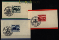 dt. Reich Mi # 686/88 Reklamekarte Automobil- und Motorrad-Ausstellung (51807)