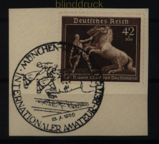 dt Reich Mi # 699 gestempelt auf Briefstck Braune Band 1939 (51809)