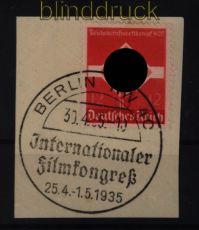 dt. Reich Mi # 572 Y gestempelt Sonderstempel waagerechte Riffelung (51806)