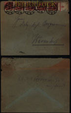dt. Reich Mi # 309 B (5) MeF Fernbrief Bielefeld 31.10.1923 n Warendorf (51734)