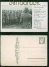 Feldpost 2. WK Feldpost-AK Es steht ein Soldat am Wolgastrand ungebraucht(51188)