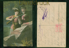 sterreich Feldpost 1. WK Bahnhof-Labedienst Htteldorf Zensur 1916 (51191)