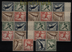 dt. Reich Zusammendrucke Mi # SK 27 bis W 110 postfrisch komplett MH 42 (51718)