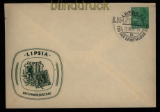 DDR Privatumschlag PU 10 mit Sonderstempel SSt. Tag der Briefmarke 1955 (51786)