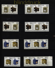 DDR Zusammendrucke Mi # 2924/27 postfrisch WZd 617 - SZd 287 Briefksten (51843)