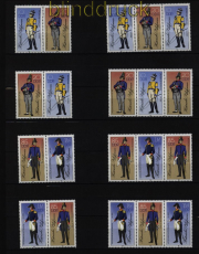 DDR Zusammendrucke Mi # 2997/3000 postfrisch WZd 656 - SZd 313 Postunifor(51851)