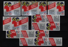 DDR Zusammendrucke Mi # 3049 ** WZd 688 - SZd 325 Gewerkschaftskongre (51857)