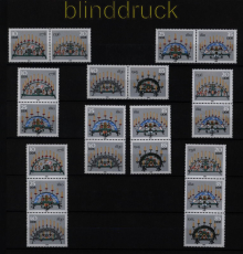 DDR Zusammendrucke Mi # 3057/62 postfrisch WZd 696 - SZd 331 Schwibbogen (51859)