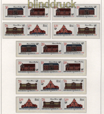 DDR Zusammendrucke Mi # 3067/70 postfrisch WZd 699 - SZd 339 Postgebude (51860)