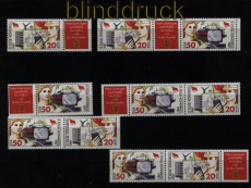 DDR Zusammendrucke Mi # 3086/87 postfrisch WZd 707/12 FDGB (51861)
