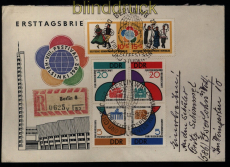 DDR Mi #  901/04 4er-Block mit 905/06 Ersttagsbrief FDC Sonderstempel (51586)