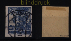 SBZ Mi #  30 x gestempelt 4 Pfg. Abschiedsserie Kreidepapier gepr. Kramp(51936)