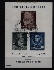 DDR Mi # Block  12 Sonderstempel SSt. Schillerjahr (51905)
