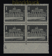 Berlin Mi # 140 y w Druckerzeichen 4 postfrisch im 4er-Block (51907)