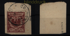 dt. Reich Mi #  50 a gestempelt auf Briefstck geprft Jschke-L. BPP (52009)