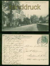 Ibbenbren sw-AK Mnsterstraase mit kgl. Berginspekton Bahnpost 1907 (d8372)
