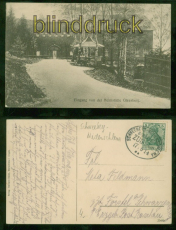 Schneeberg sw-AK Eingang von der Heimst�tte Gleesberg Bahnpost 1914 (d8387)