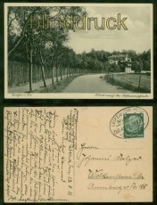 Rtha in Sachsen sw-AK Blick nach der Obstweinschnke Bahnpost 1937 (d8388)