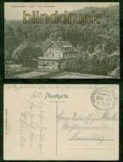 Alexisbad i. Harz sw-AK Hotel Kloszermhle Feldpost Bahnpost 1915 (d8394)