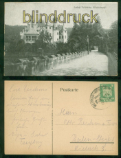 Frhliche Niederkunft Schloss sw-AK Bahnpost 1924 (d8405)