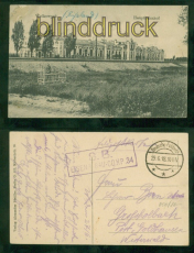 Wolkowysk sw-AK Hauptbahnhof Feldpost 1918 (a2265)
