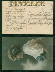 dt. Reich Feldpostkarte Bahnpost Bufleben-Grossenbehringen 1917 Nebenbahn(51287)