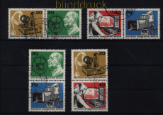 Berlin Mi # 455/58 gestempelt Zusammendrucke aus Block 4 (52168)