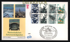 Berlin Zusammendrucke SWK H.-Bl. 23 auf Ersttagsbrief FDC (52121)