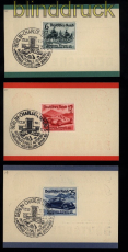 dt. Reich Mi # 686/88 Reklamekarte Automobil- und Motorrad-Ausstellung (52043)