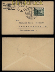 dt. Reich Mi # 743 EF Fernbrief mit 2 Sonderstempel SSt. Nat. Ausstellung(52045)