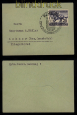 dt. Reich Mi # 814 EF Fernbrief mit Sonderstempel SSt. Deutsches Derby (52047)