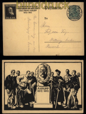 dt. Reich Privat-GSK PP 27 C 163  / 01 100 Jahre Firma Alfred Krupp 1912 (52055)