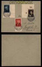 Danzig Mi # 281/83 als Ersttagsbrief FDC Schoppenhauer (52082)
