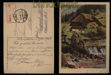 Sulz (Neckar) Gebhr bezahlt 1948 auf AK Schwarzwald (52094)