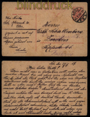 Polen GSK P 24 aus Lodz 1919 nach Dorsten mit Zensur  (52105)